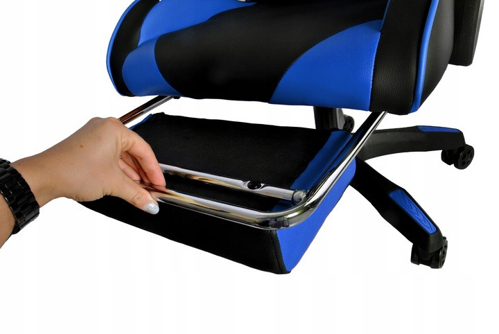 Кресло геймерское с подставкой для ног Malatec Dunmoon 8978 BLUE - Зображення 6