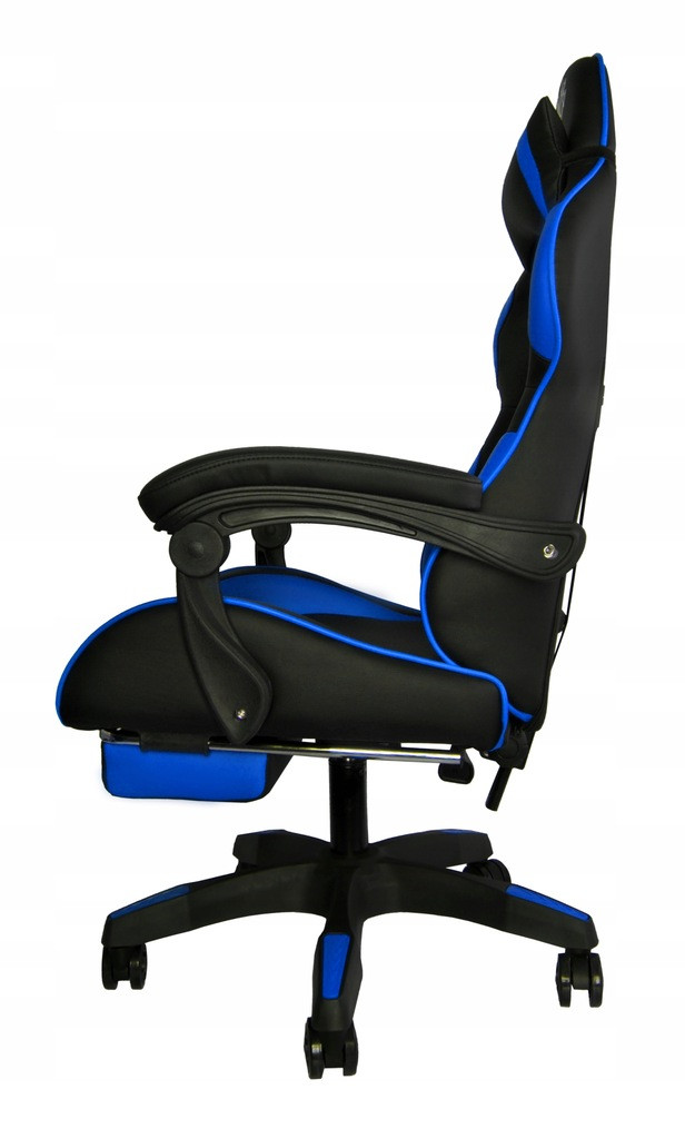 Кресло геймерское с подставкой для ног Malatec Dunmoon 8978 BLUE - Зображення 4