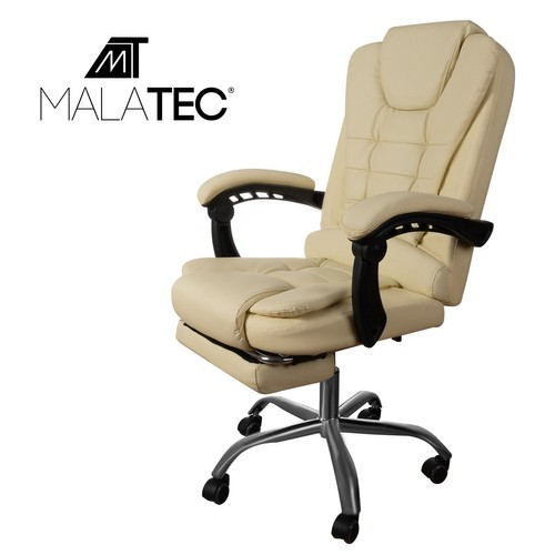 Офисное кресло с подставкой для ног MALATEC 23287 бежевое - Зображення 3