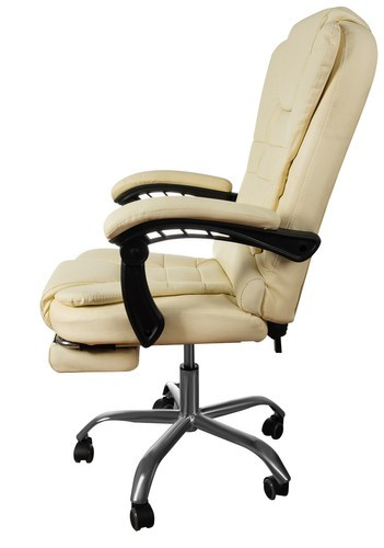 Офисное кресло с подставкой для ног MALATEC 23287 бежевое - Зображення 6