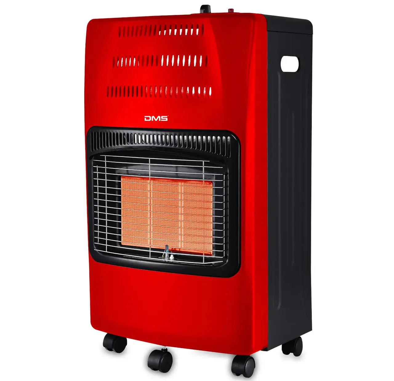 Газовый обогреватель DMS KGH-08 Germany 4.2 кВт с редуктором и шлангом (БЕЗ БАЛОНА) RED