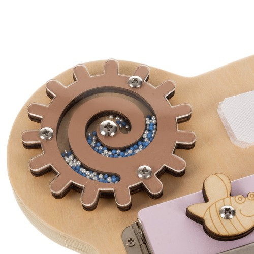 Доска развивающая для детей Kruzzel 22584 бизиборд монтессори 14в1 - Зображення 7