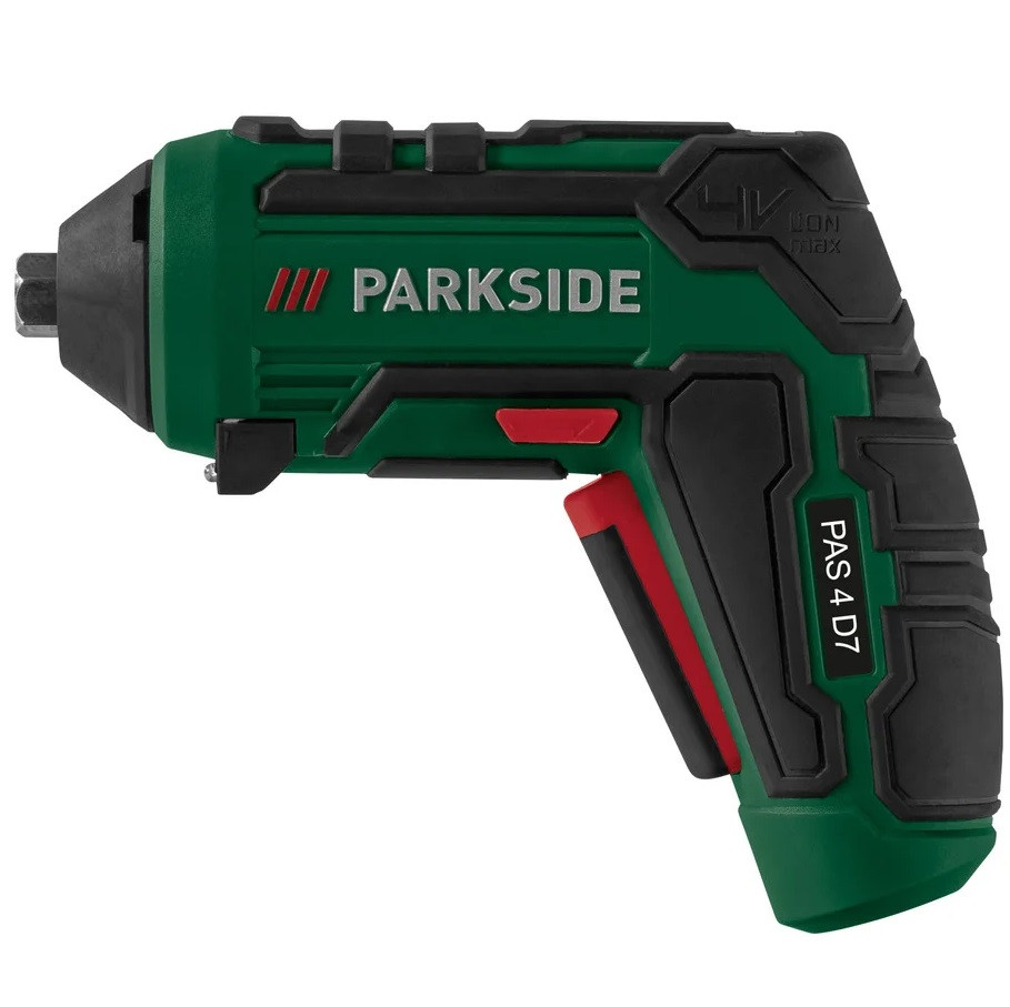 Аккумуляторная отвертка Parkside PAS 4 D7 шуруповерт с насадками 4 V, 1500 mAh, 10 Nm, Германия - Зображення 2