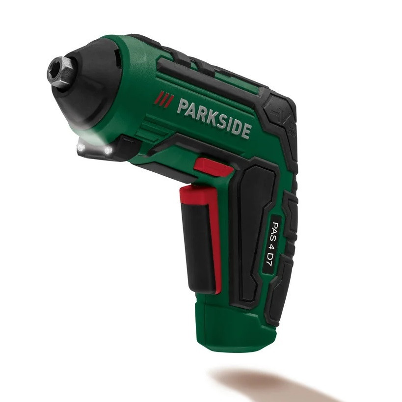 Аккумуляторная отвертка Parkside PAS 4 D7 шуруповерт с насадками 4 V, 1500 mAh, 10 Nm, Германия - Зображення 3
