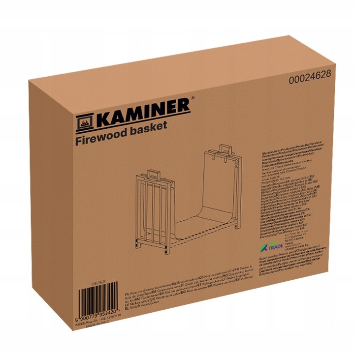 Корзина металлическая для дров Kaminer 24628 дровник - Зображення 9