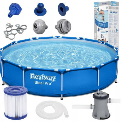 Бассейн каркасный Bestway 56681 с насосом и фильтром 366х76