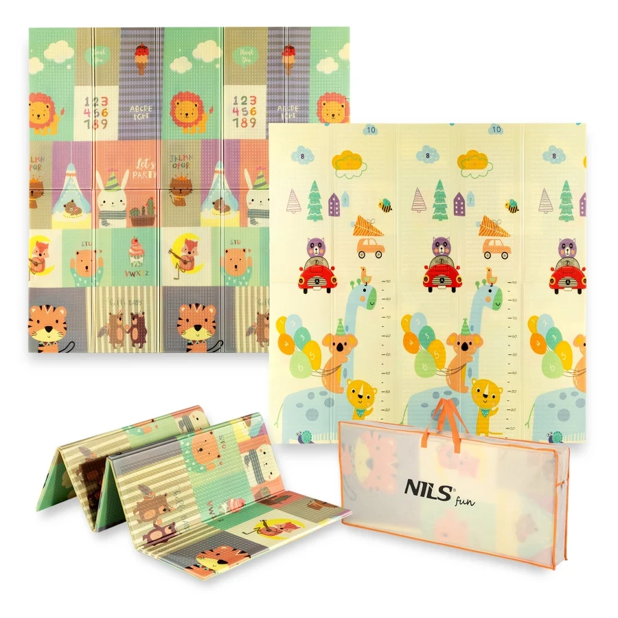 Детский складной коврик Nils Fun Zoo MD04 195x180 см