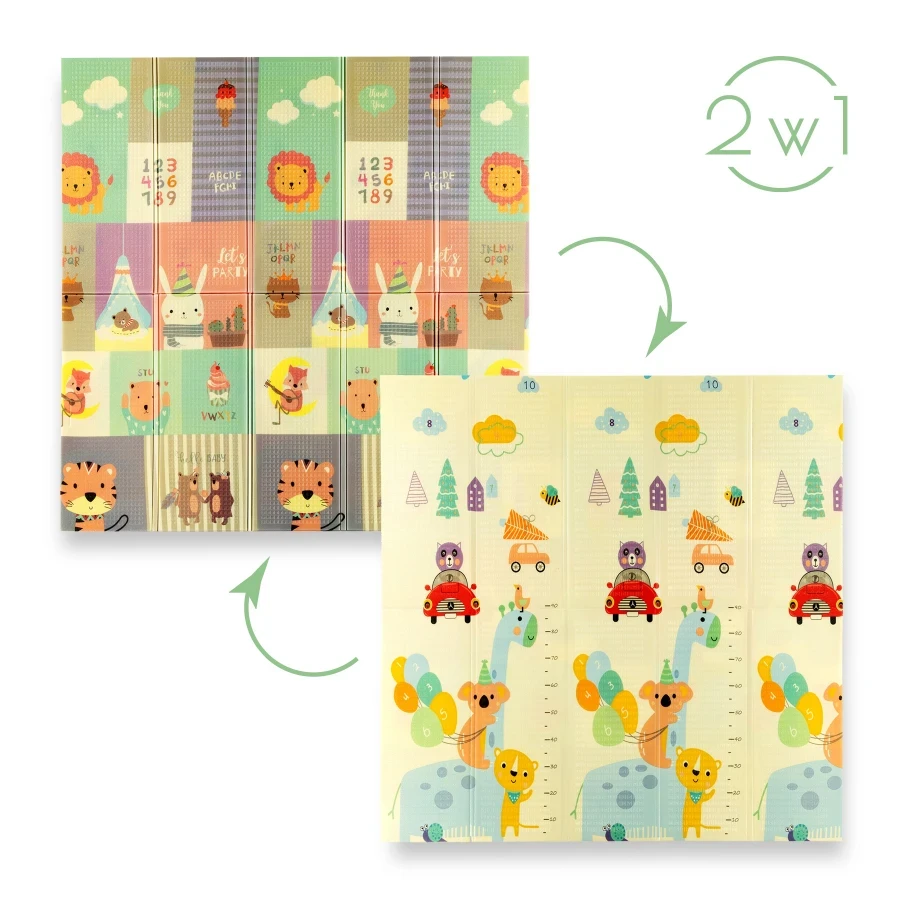 Детский складной коврик Nils Fun Zoo MD04 195x180 см - Зображення 4