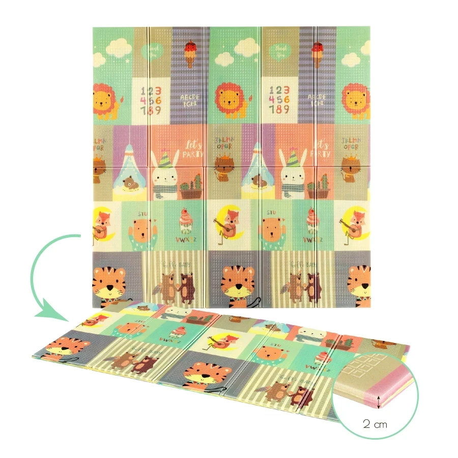 Детский складной коврик Nils Fun Zoo MD04 195x180 см - Зображення 5