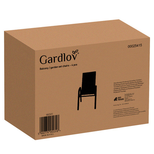 Набор садовых стульев 4 шт Gardlov 27566 - Зображення 3