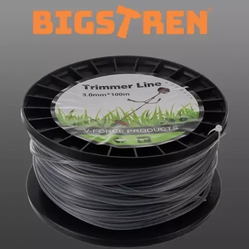 Усиленная леска для бензокосы Bigstreen 21025, 3 мм × 100 м, квадратная, профессиональная - Зображення 2