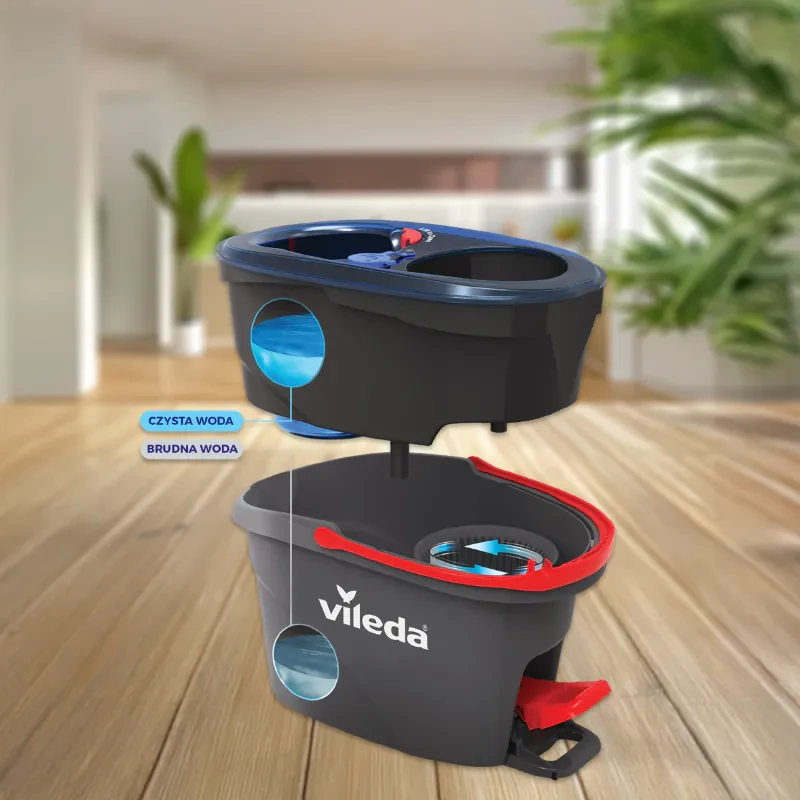Набор для уборки Vileda H2prO двухкамерная технология ведра НОВИНКА 2025 - Зображення 2