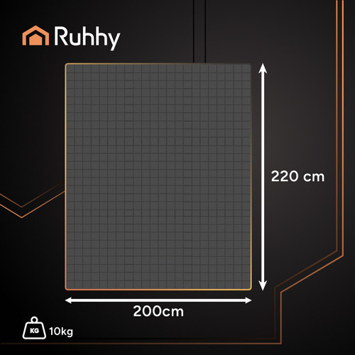 Одеяло утяжеленное гравитационное Ruhhy 24427 10кг, 200×220 см, серое, антистрессовое - Зображення 2