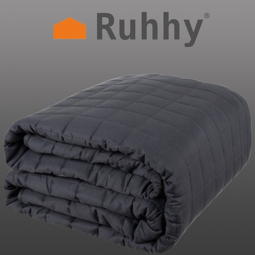 Одеяло утяжеленное гравитационное Ruhhy 28323 8 кг, 150×200 см, серое, антистрессовое (19532) - Зображення 3