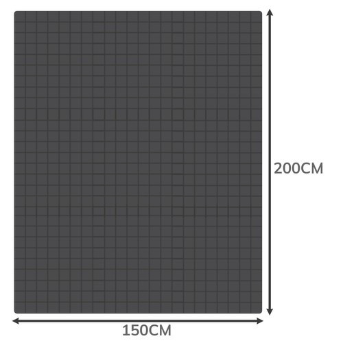 Одеяло утяжеленное гравитационное Ruhhy 28323 8 кг, 150×200 см, серое, антистрессовое (19532) - Зображення 4