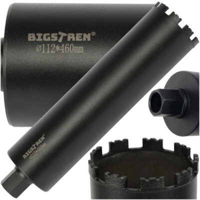 Алмазное сверло коронка 112×460 мм Bigstren 27083 1.1/4 UNC