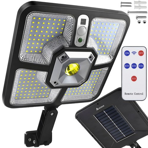 Солнечный уличный фонарь Izoxis 22736 датчик движения, пульт 220 LED