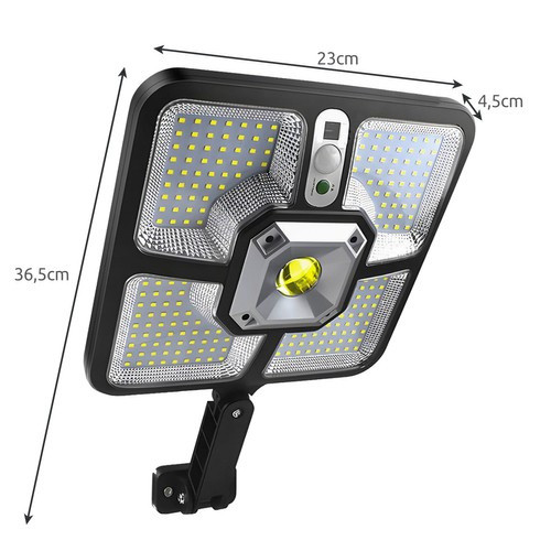 Солнечный уличный фонарь Izoxis 22736 датчик движения, пульт 220 LED - Зображення 4