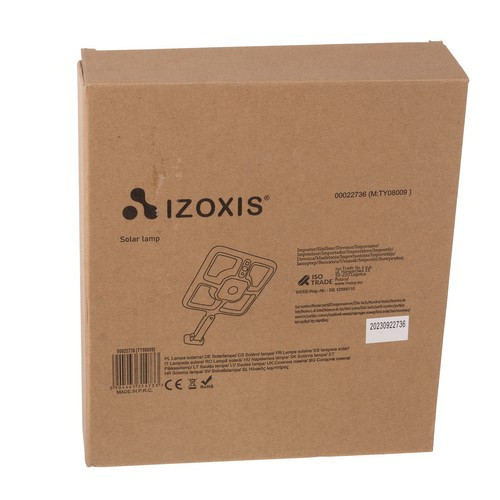 Солнечный уличный фонарь Izoxis 22736 датчик движения, пульт 220 LED - Зображення 10