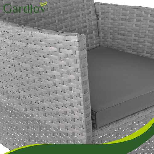 Садовая мебель из ротанга антрацитового цвета Gardlov 26907 - Зображення 6