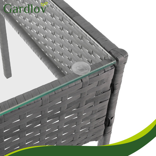 Садовая мебель из ротанга антрацитового цвета Gardlov 26907 - Зображення 7