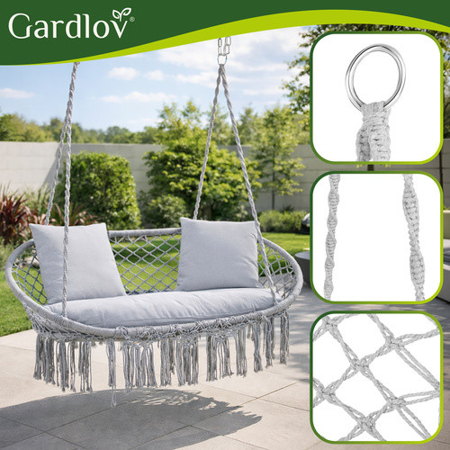 Качели "Гнездо аиста" серая Gardlov 27378 - Зображення 4