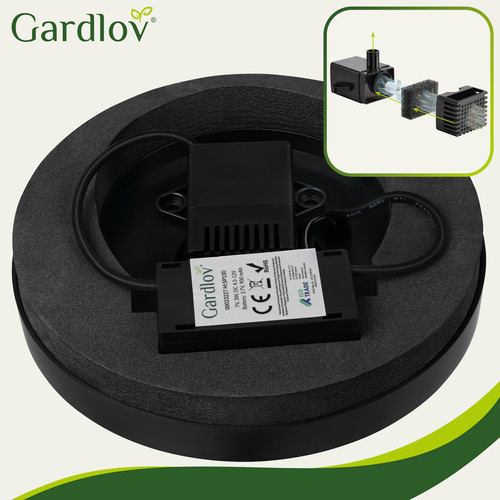 Солнечный садовый фонтан Gardlov 23227 со светодиодной подсветкой - Зображення 5
