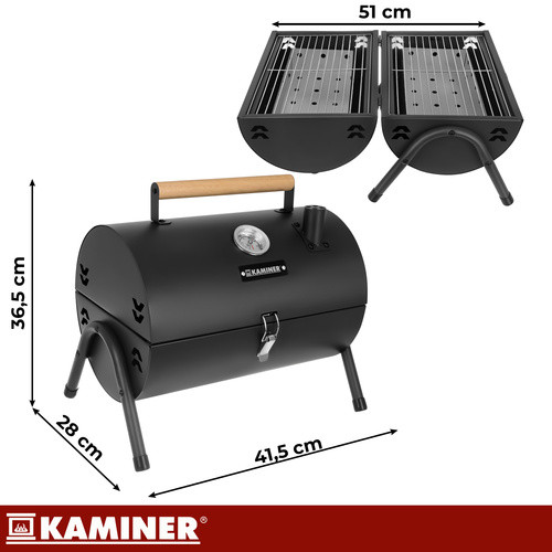 Садовый туристический мангал Kaminer 27322 38х30х40см - Зображення 2