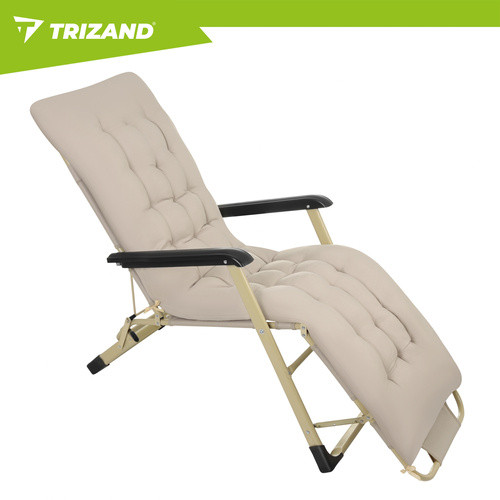 Складной садовый шезлонг 60x177x30 см Trizand 27553 - Зображення 7