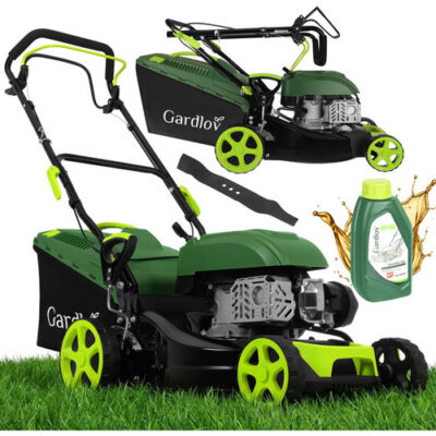 Газонокосилка бензиновая самоходная Gardlov 27535 DriveX 149 см³, 2.3 кВт, 40.6 см, корзина 50 л, 8 уровней, функция мойки