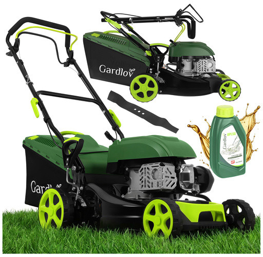 Газонокосилка бензиновая самоходная Gardlov 27535 DriveX 149 см³, 2.3 кВт, 40.6 см, корзина 50 л, 8 уровней, функция мойки