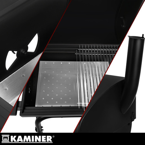 Садовый гриль с крышкой 82x51x117 см Kaminer 27316 - Зображення 6
