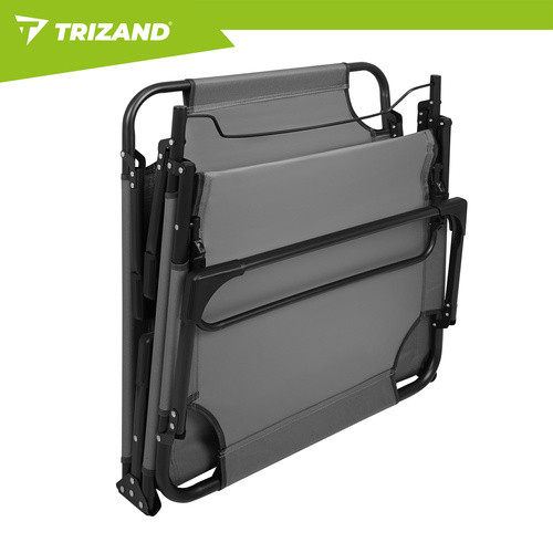 Складной садовый шезлонг 192x68x28 см Trizand 27633 - Зображення 8