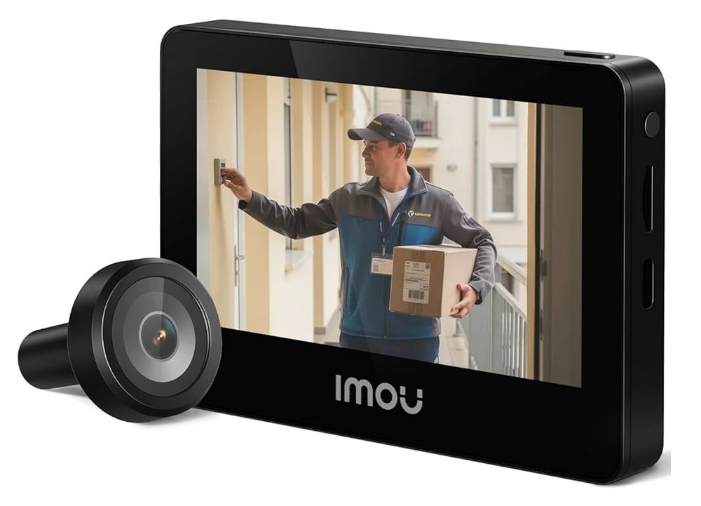 Умный Wi-Fi видеоглазок для дверей IMOU VD1 5MP с аккумулятором и AI-детектором движения