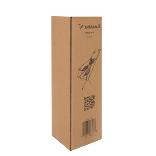 Складное рыбацкое кресло Trizand 27778 (41x52x86 см) черное, туристический стул с чехлом до 120 кг - Зображення 3